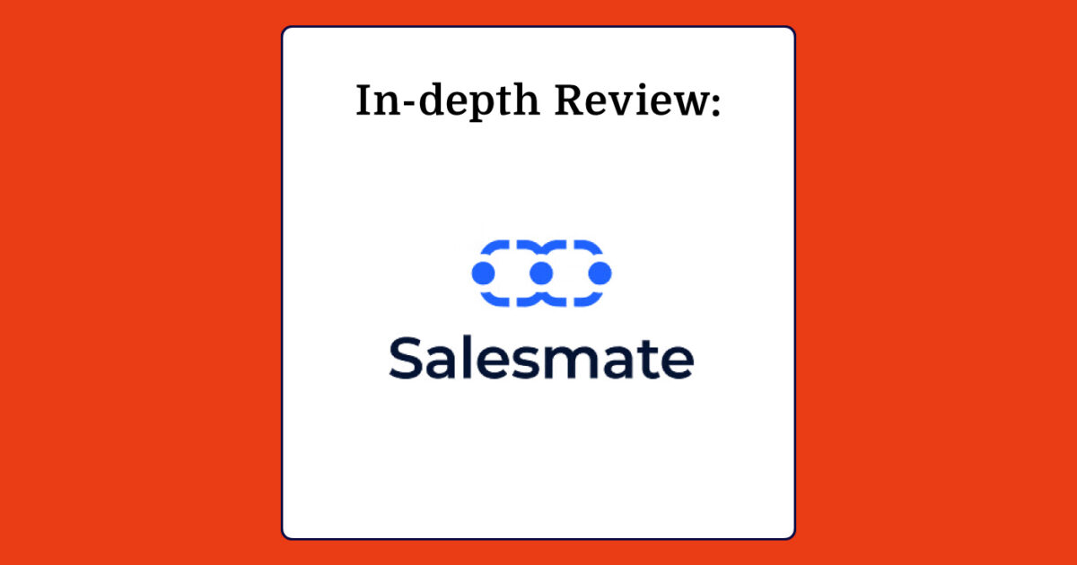 Salesmate CRM Software In Depth Review 2024 The RevOps Team