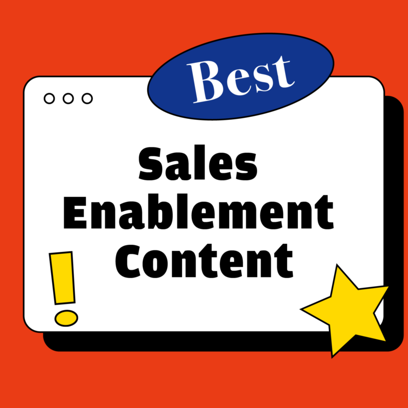 featured image of sales enablement content